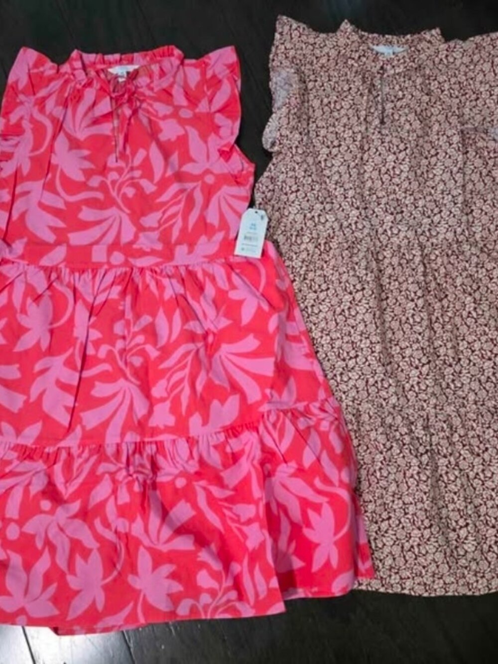 Time and Tru Women’s Flutter Sleeve Cotton Mini Dress size xs (0-2) - Picture 2 of 5